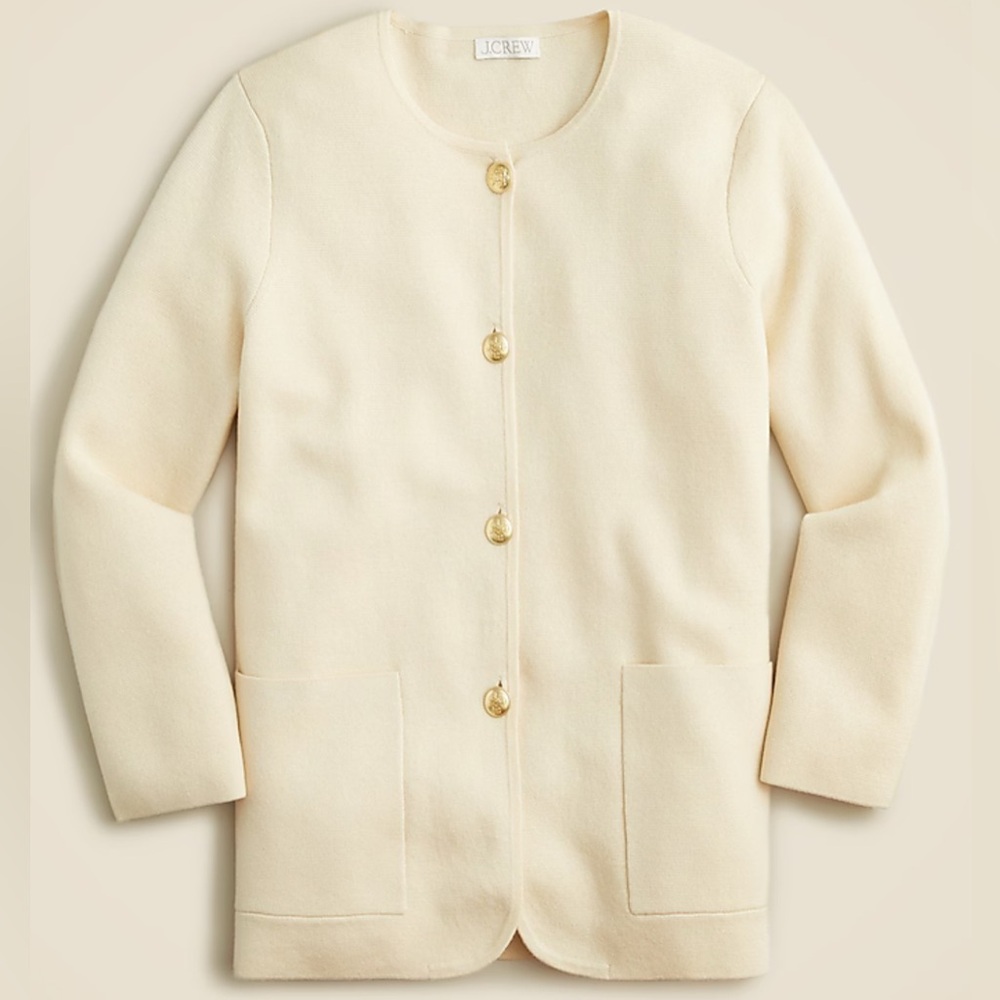 NWT J Crew Giselle sweater-blazer